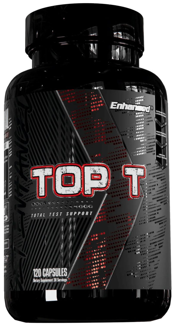 Enhanced Labs Top T 120 Capsules|Test Booster|Mass For Life|