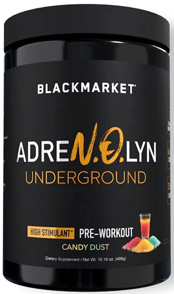 BlackMarket Labs AdreNOlyn Underground 25 servings|Muscle Pumps|Mass For Life|