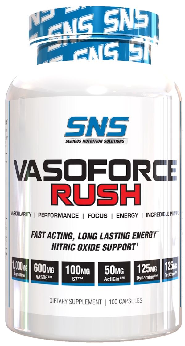 SNS Serious Nutrition Solutions Vasoforce Rush 100 Caps