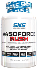 SNS Serious Nutrition Solutions Vasoforce Rush 100 Caps|GlycerPump|Mass For Life|
