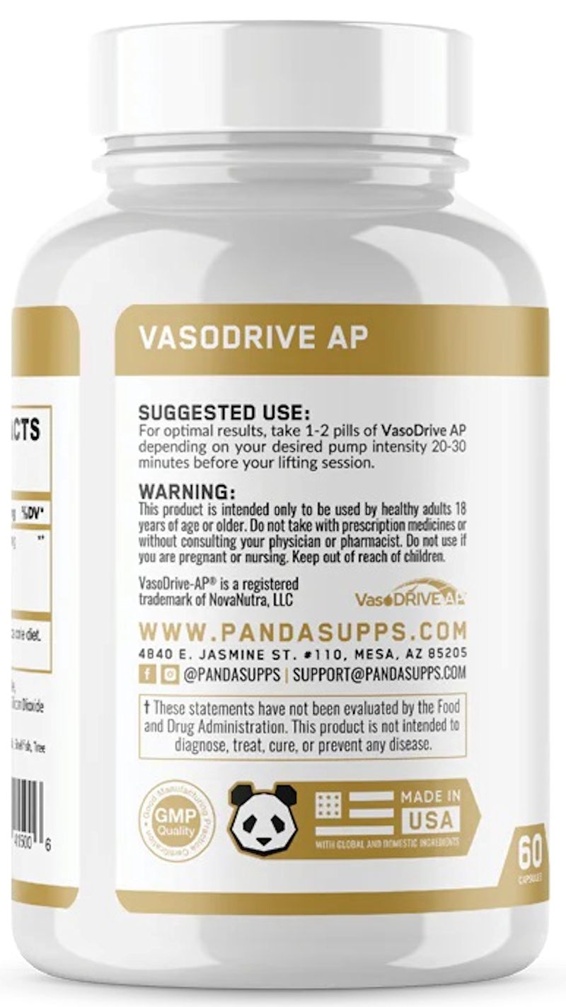 Panda Supplements VasoDrive AP pumps i