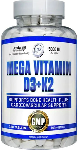 Hi-Tech Pharma Mega Vitamin D3+K2|Bone Health|Mass For Life|