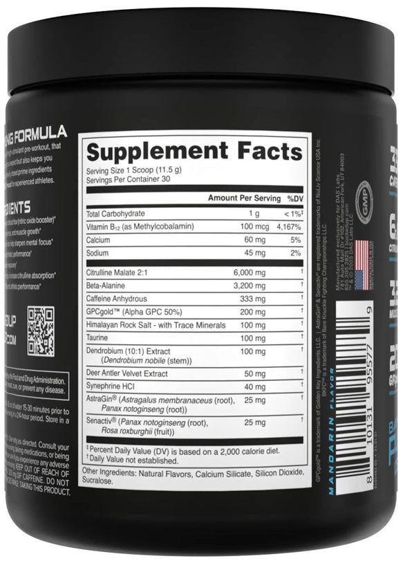 DAS Labs Bucked Up Woke AF 30 servings|Pre Workout|Mass For Life|