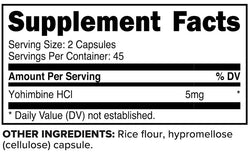 PrimaForce Yohimbine HCl 2.5 mg 90 caps