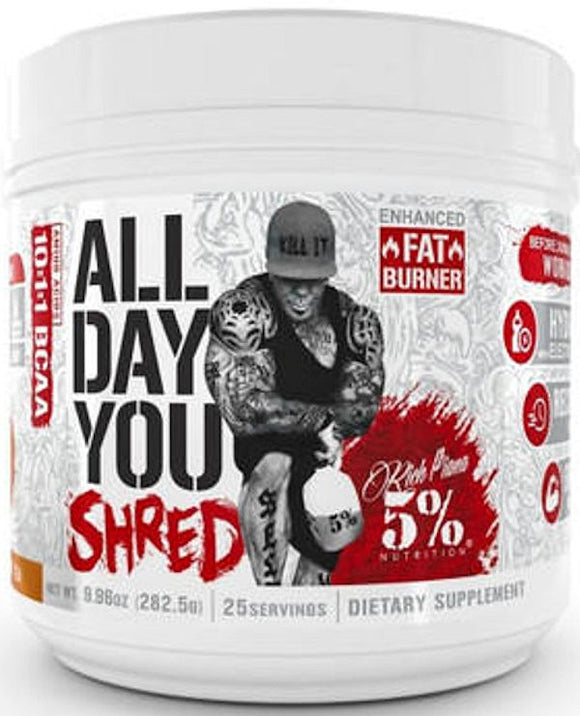 5% Nutrition All Day You Shred Fat Burning Pre-Workout|Fat Burner|Mass For Life|