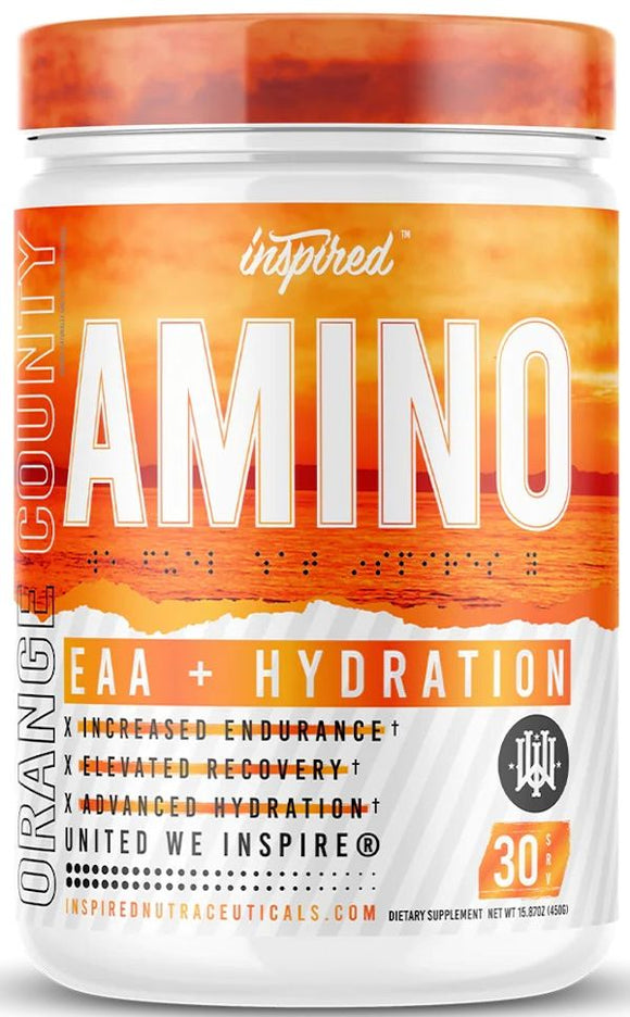Inspired Nutraceuticals Amino EAA+Hydration|BCAA|Mass For Life|