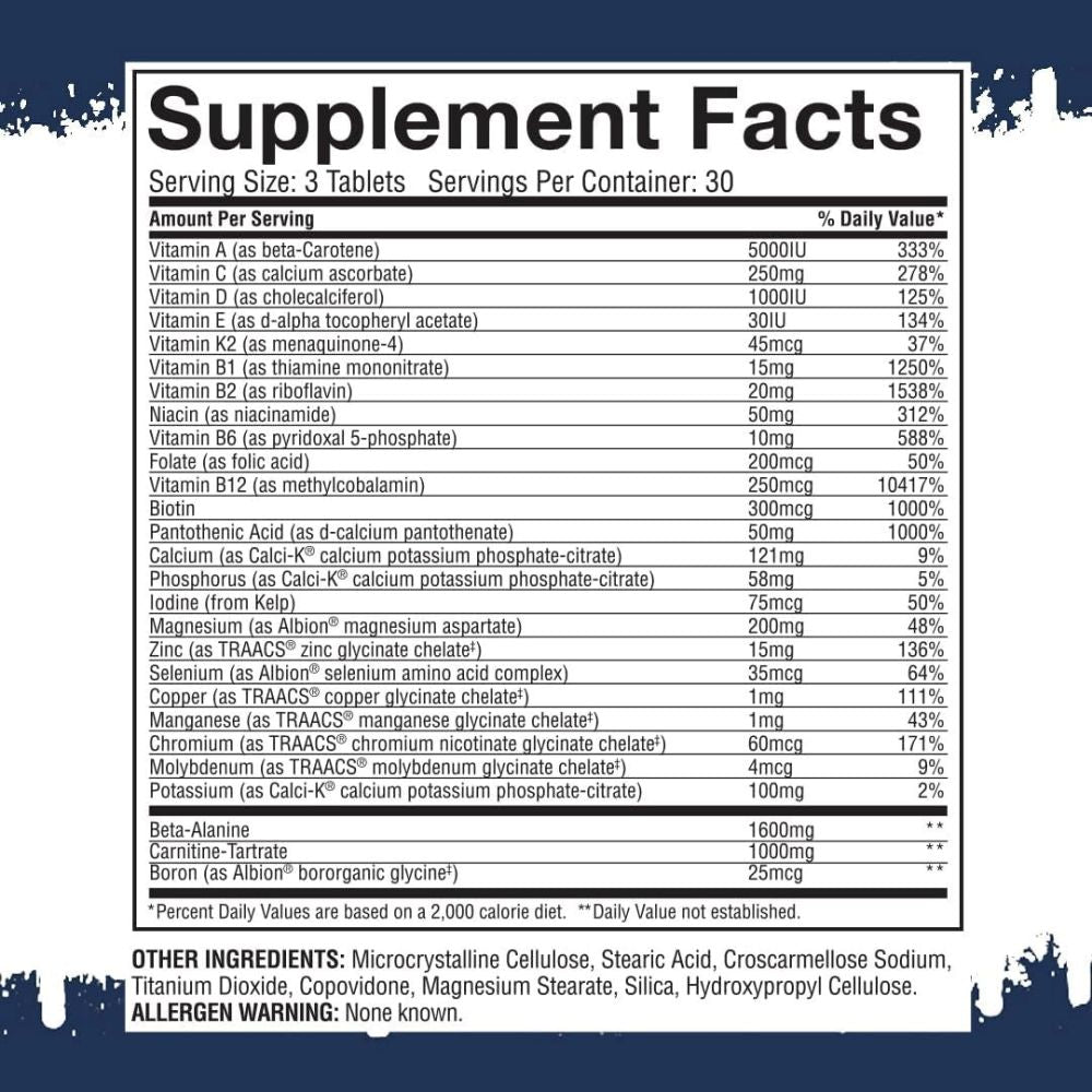 Gaspari Nutrition Anavite multivitamin 180 Tabs