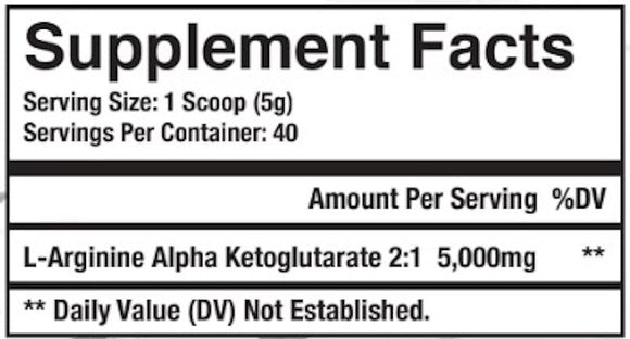 Axe & Sledge Arginine AKG Muscle Pumps 40 Servings|Pre-Workout|Mass For Life|