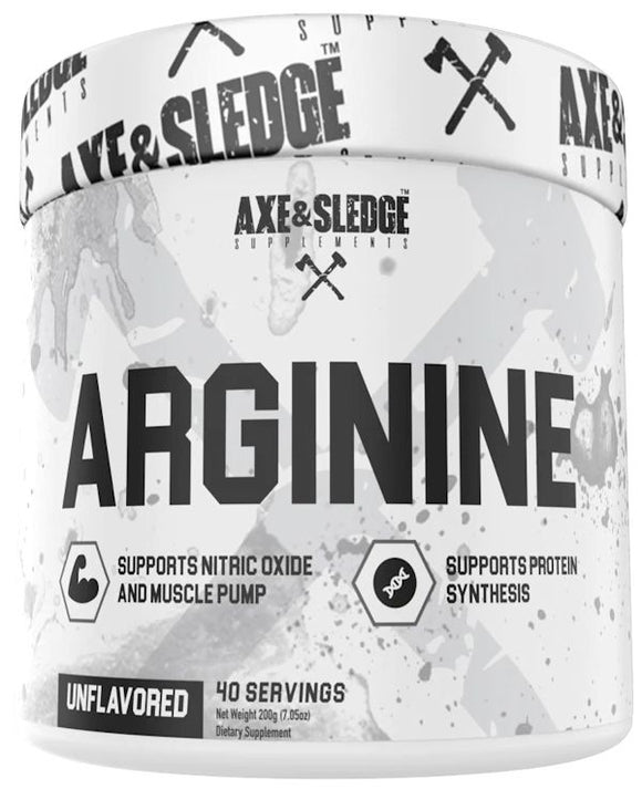 Axe & Sledge Arginine AKG Muscle Pumps 40 Servings|Pre-Workout|Mass For Life|