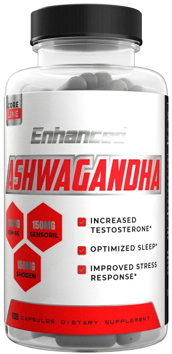 Enhanced Labs Ashwagandha Athletes Performance 30 Capsules|Stress Aid|Mass For Life|
