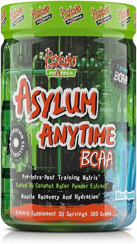 Psycho Pharma Asylum Anytime BCAA|BCAAs|Mass For Life|