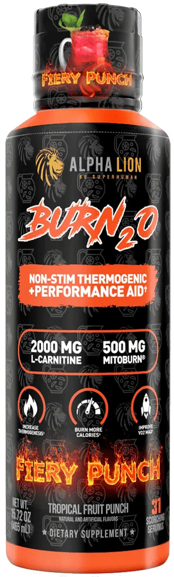 Alpha Lion Burn20 Liquid Fat Burner|Fat Burner|Mass For Life|