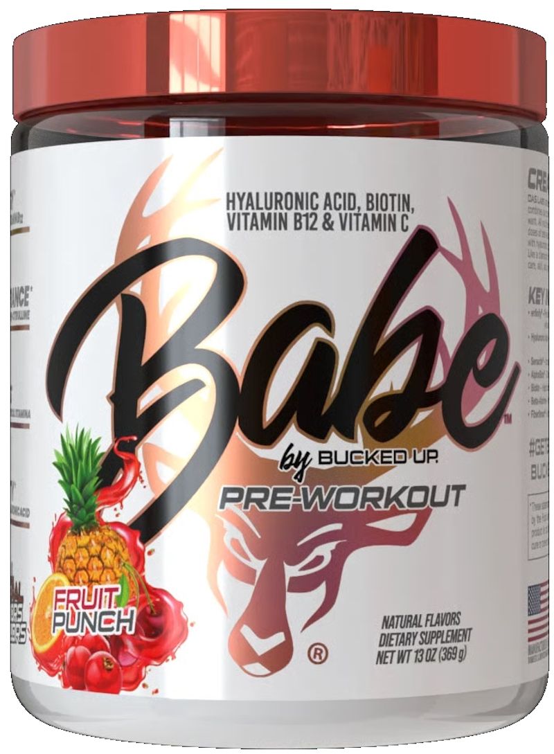 Buck Up Babe Pre Workout powder for Women Fruit Punch|Pre Workout|Mass For Life|