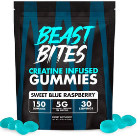 Beast Bites Creatine Infused Gummies 150 Gummies|Creatine|Mass For Life|