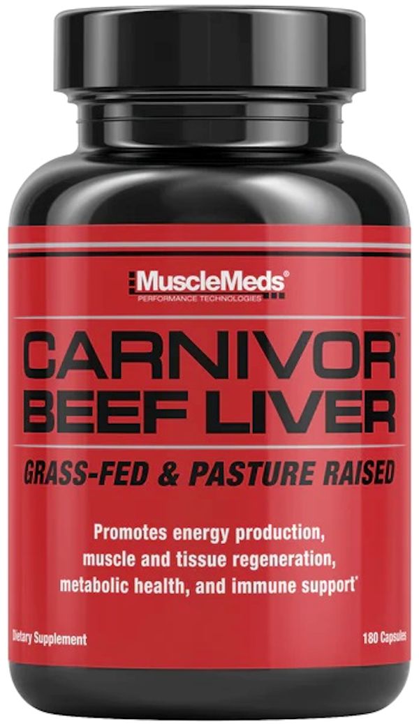 MuscleMeds Carnivor Beef Liver 180 Capsules 2