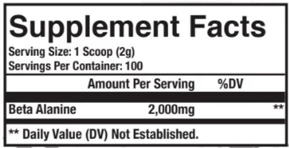 Axe & Sledge Beta-Alanine 100 Servings|Pre-Workout|Mass For Life|