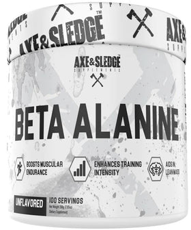 Axe & Sledge Beta-Alanine 100 Servings|Pre-Workout|Mass For Life|