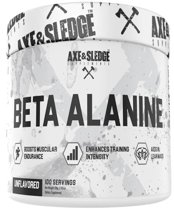 Axe & Sledge Beta-Alanine 100 Servings|Pre-Workout|Mass For Life|