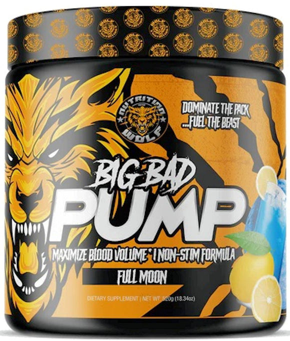 Nutrition Wolf Big Bad Pump|Pre Workout|Mass For Life|