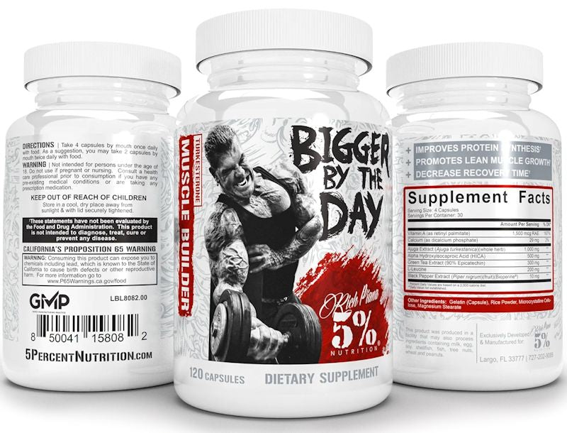 5% Nutrition Bigger By The Day With bottles