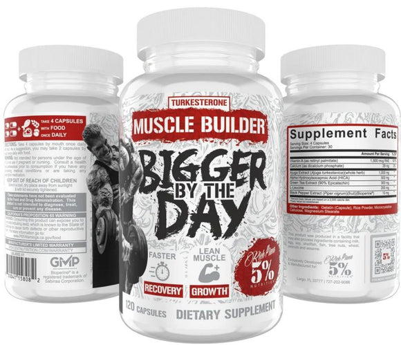 5% Nutrition Bigger By The Day 120 Capsules