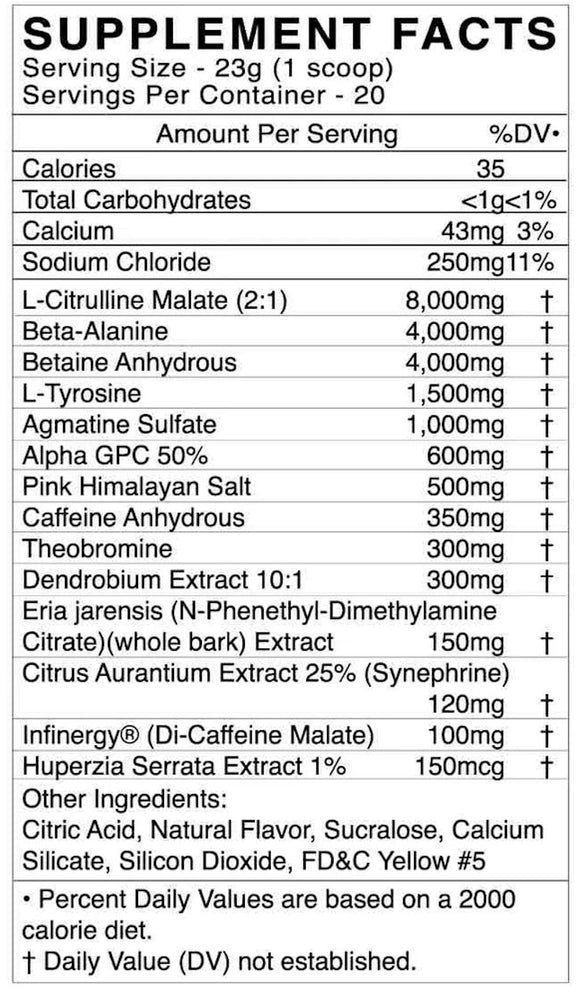 Black Market X Anabolic Warfare Pre Workout|Pre Workout|Mass For Life|