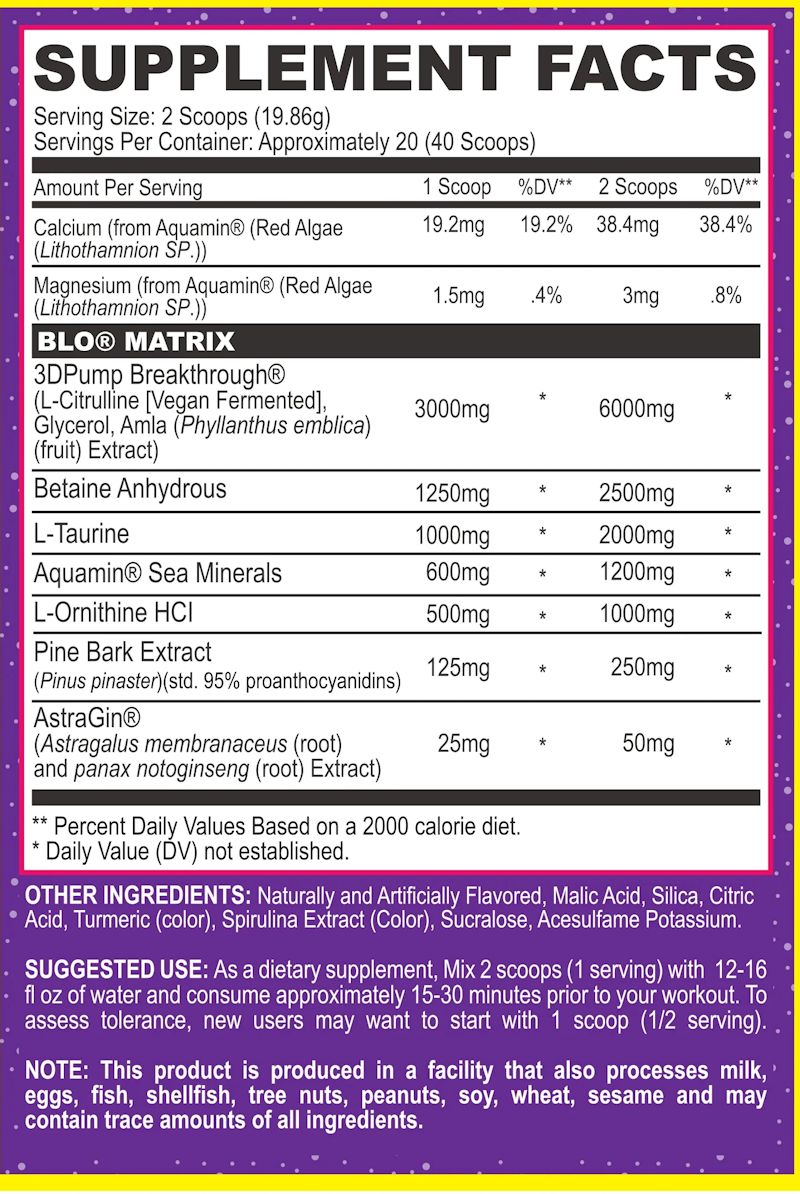 MyoBlox Blo Pre Workout