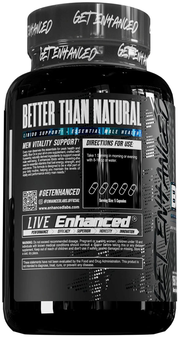 Enhanced Labs Blue Ox Test Booster 150 Caps|Test Booster|Mass For Life|