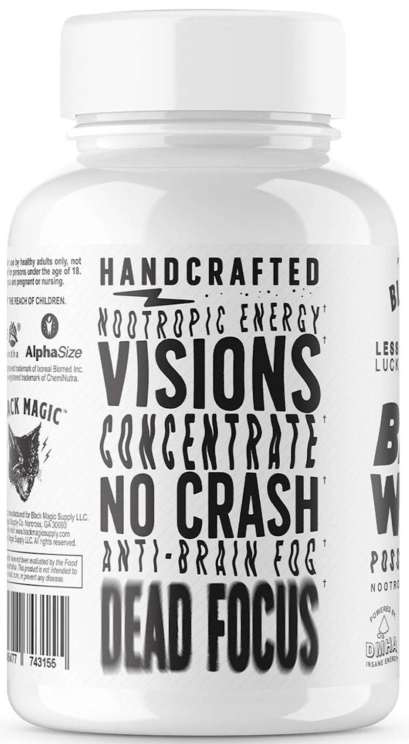 Black Magic Supply Brain Waves Enhance Focus 120 Capsules|Mass For Life|Focus