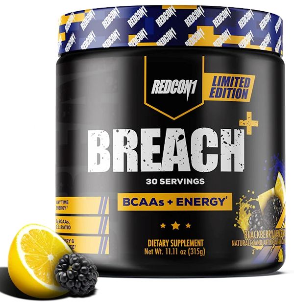 RedCon1 Breach BCAA+ Energy 30 servings berry