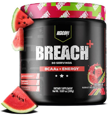 RedCon1 Breach BCAA+ Energy 30 servings|BCAA|Mass For Life|