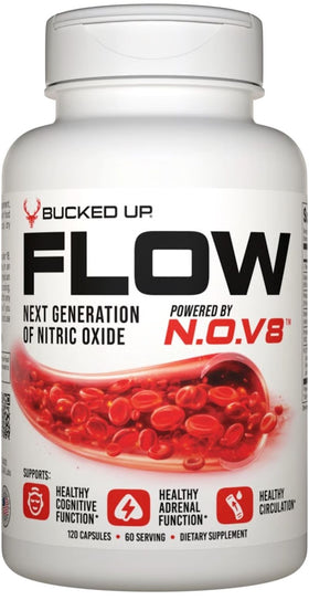 Bucked Up Flow, Pre-Workout Non-Stim Capules|Pre Workout|Mass For Life|