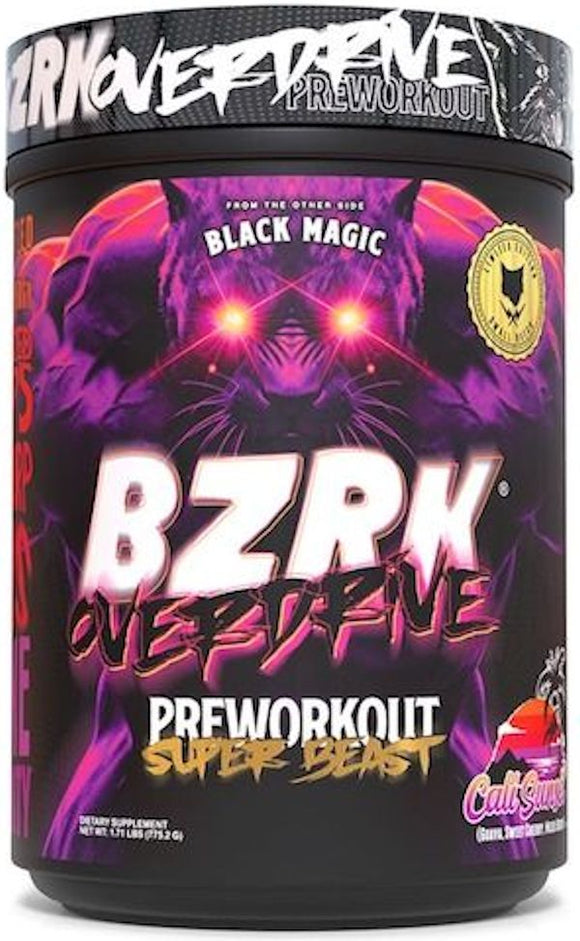 Black Magic Supply BZRK Overdrive High Stim 20/40 Servings|Pre-Workout|Mass For Life|