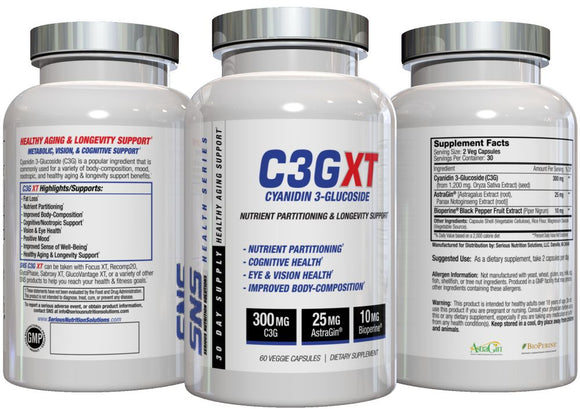 SNS Serious Nutrition Solutions C3G XT|Anti-Aging|Mass For Life|