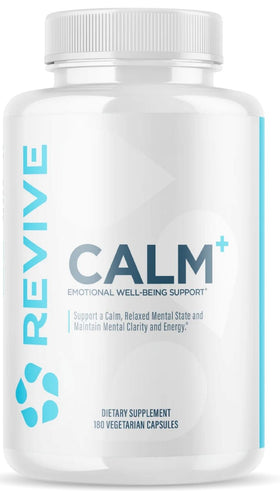 Revive Calm+ 180 Veg Caps|Stress Aid|Mass For Life|
