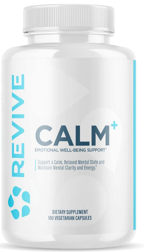 Revive Calm+ 180 Veg Caps|Stress Aid|Mass For Life|