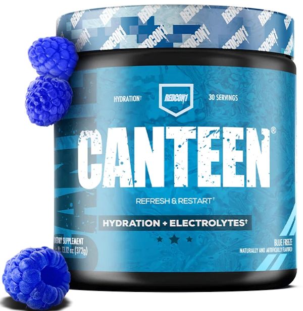 Redcon1 Canteen Pre-Workout Electrolytes Hydration 30 Servings blue