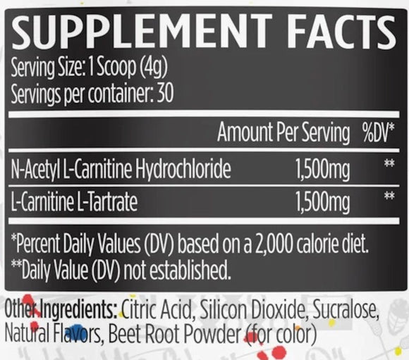 VMI Sports L-Carnitine 3000 Powder|Carnitine|Mass For Life|