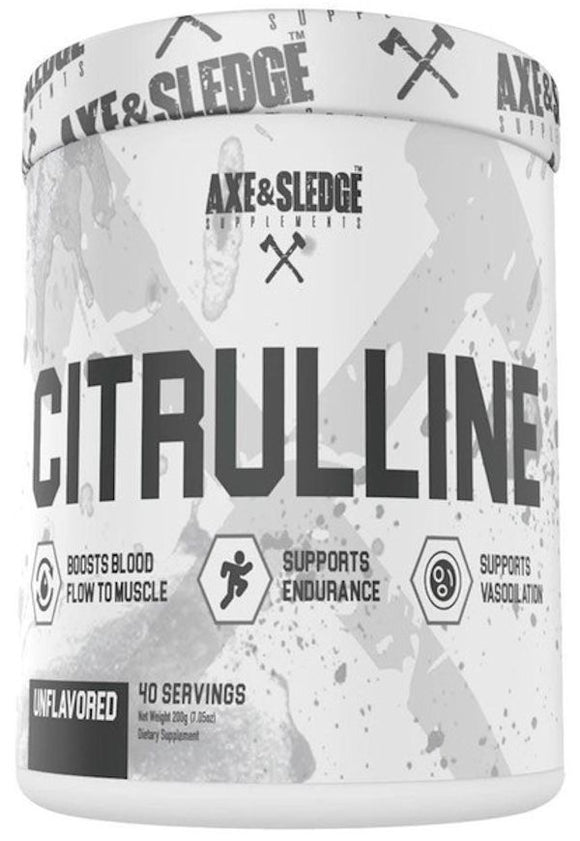 Axe & Sledge Citrulline 40 Servings|Muscle Pumps|Mass For Life|