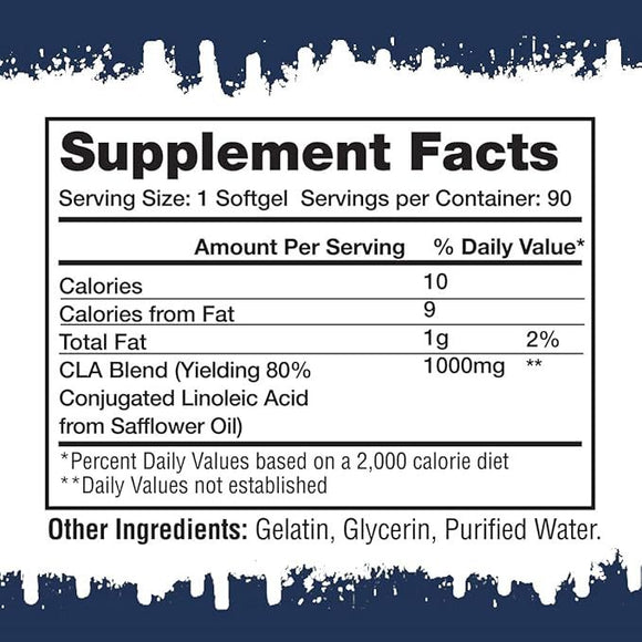 Gaspari Nutrition CLA 90 Softgels|Fat Burner|Mass For Life|