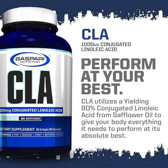 Gaspari Nutrition CLA 90 Softgels|Fat Burner|Mass For Life|