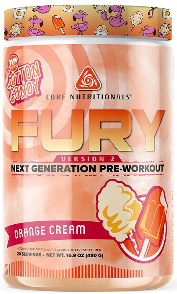 Core Nutritionals Fury V2 Pre-Workout orange