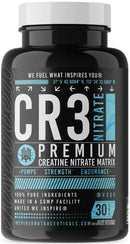 Inspired Nutraceuticals CR3 Nitrate|Creatine|Mass For Life|