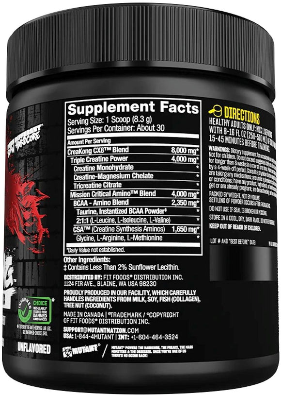Mutant Creakong CX8 Pre Workout|Creatine|Mass For Life|