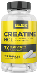 Con-Cret Creatine HCI 72 Capsules|Creatine|Mass For Life|