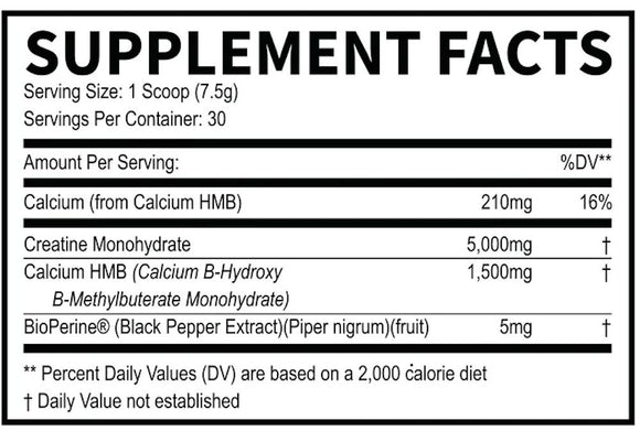 Fresh Supps CREATINE HMB|Creatine|Mass For Life|