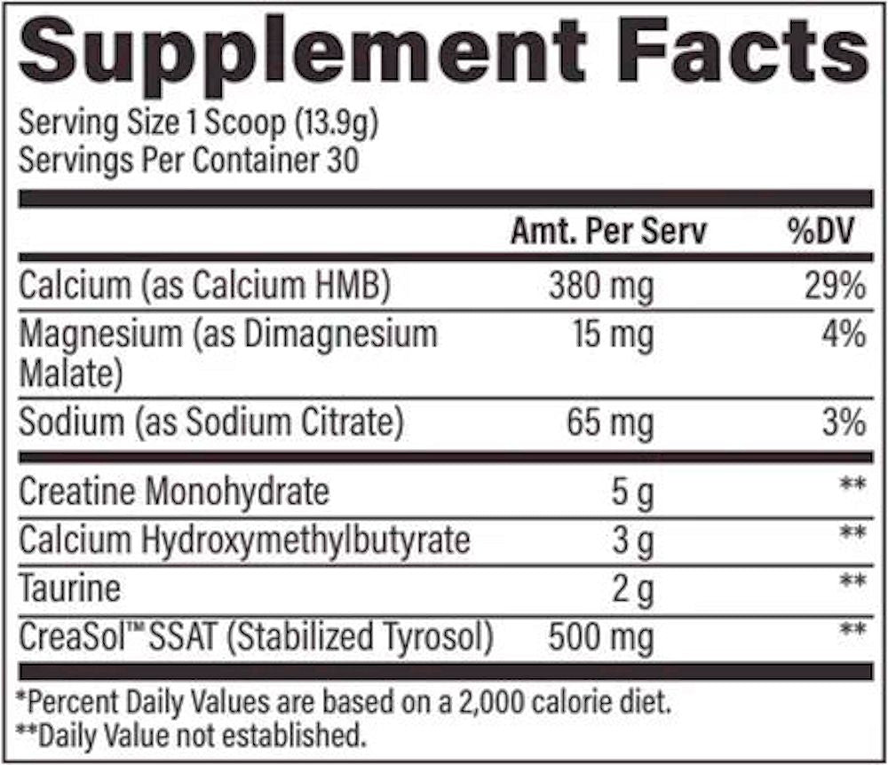 Raw Nutrition Creatine Plus HMB Blue Raspberry | Mass For Life