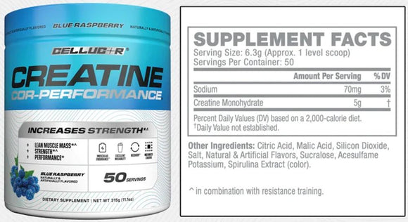 Cellucor COR-Performance Creatine 50 serving|Creatine|Mass For Life|