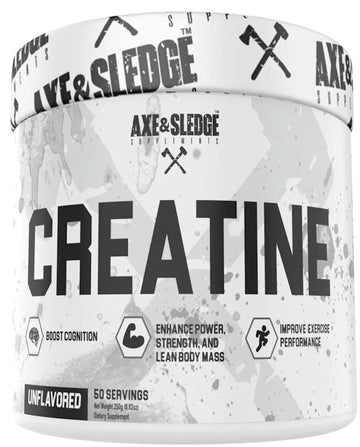 Axe & Sledge Creatine 50 Servings|Creatine|Mass For Life|