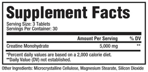 Metabolic Nutrition Creatine 5000 90 Tablets|Creatine|Mass For Life|